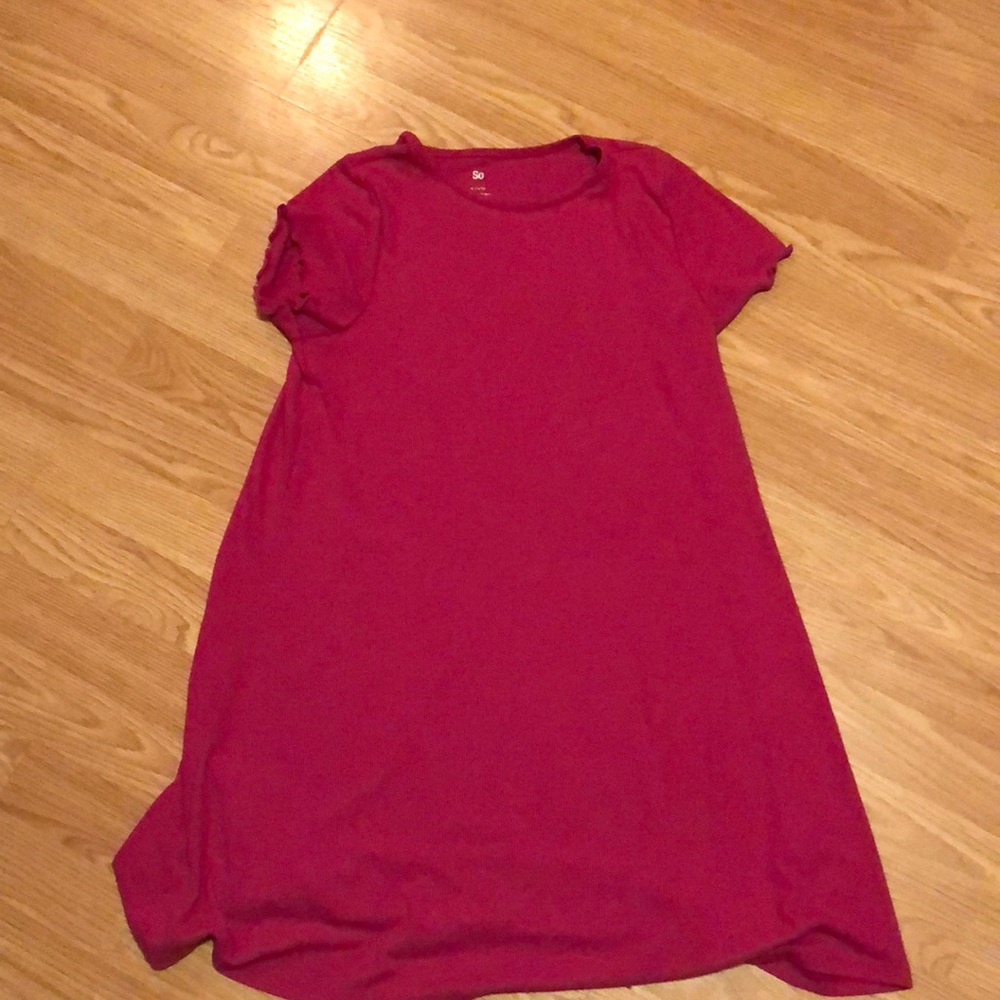 A pink dress